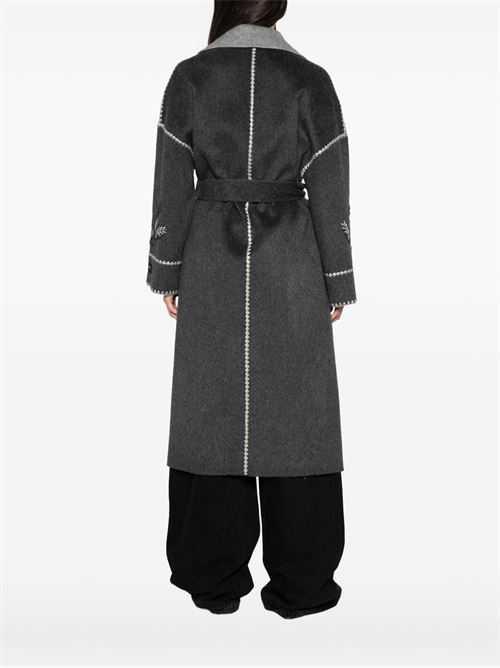 D49ED030EY9MFA83 EMBROIDED COAT Ermanno Firenze | D49ED030EY9MFA83